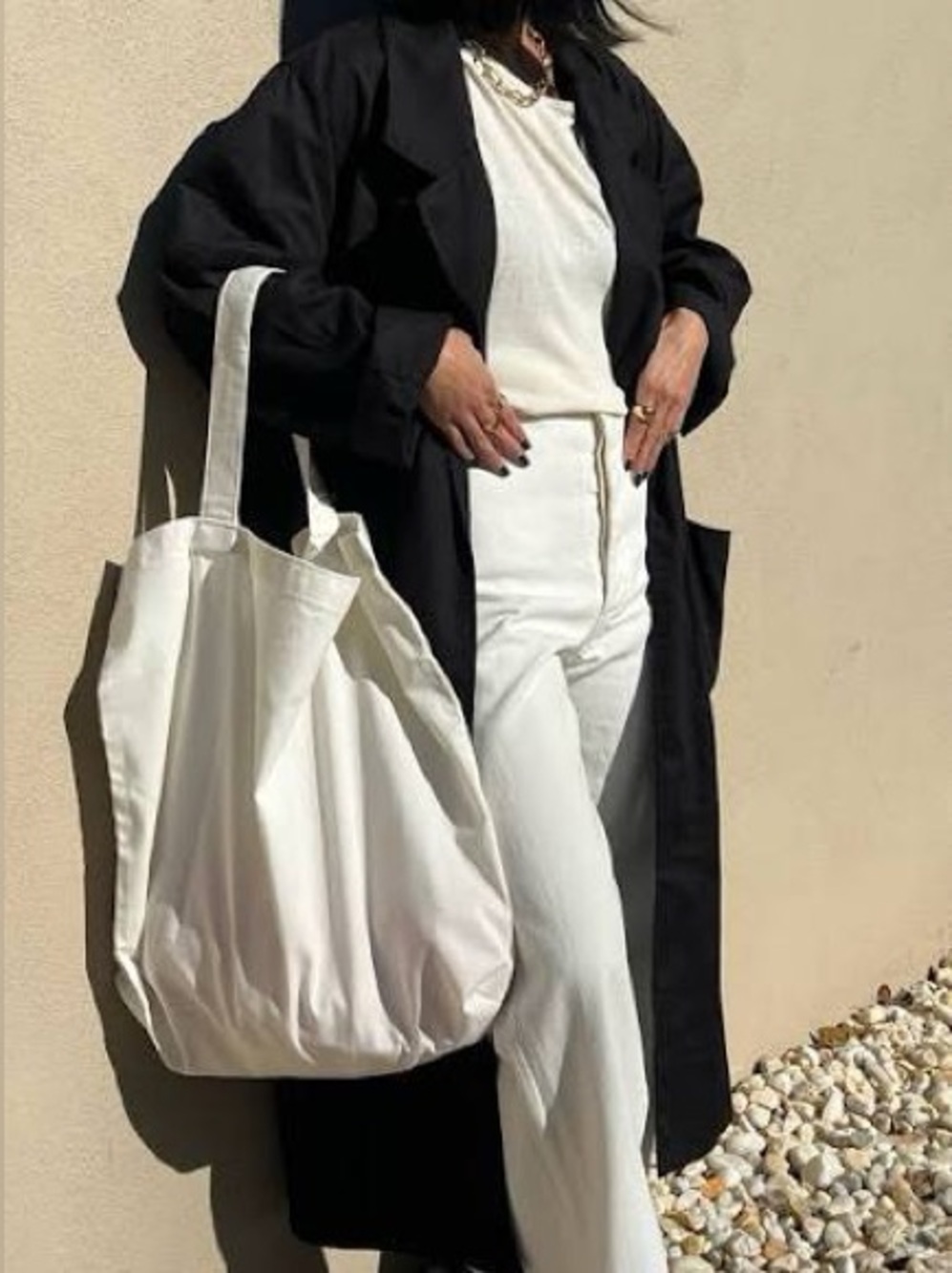 Na Nin Benny French Twill Tote